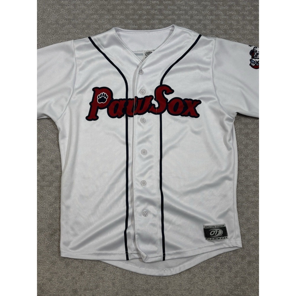 Pawsox Pawtucket Red Sox Paw Sox Baseball Jersey Official Ot Sports Youth XL